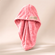 Microfiber Hair Towel — Coral Pink